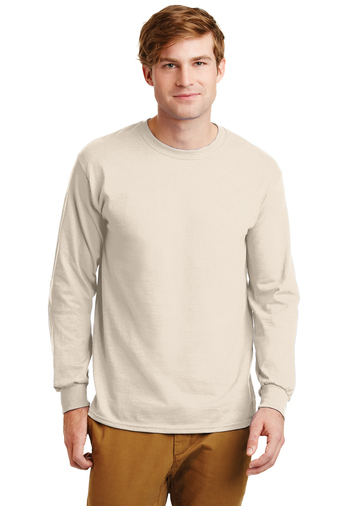 Gildan  Men's Screen Printed Ultra Cotton Long-Sleeve T-Shirt 